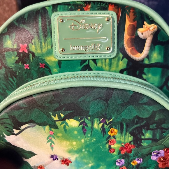 💙💚NWT-Loungefly Disney Jungle Book Bare Necessities Backpack💙💚 - Picture 12 of 13